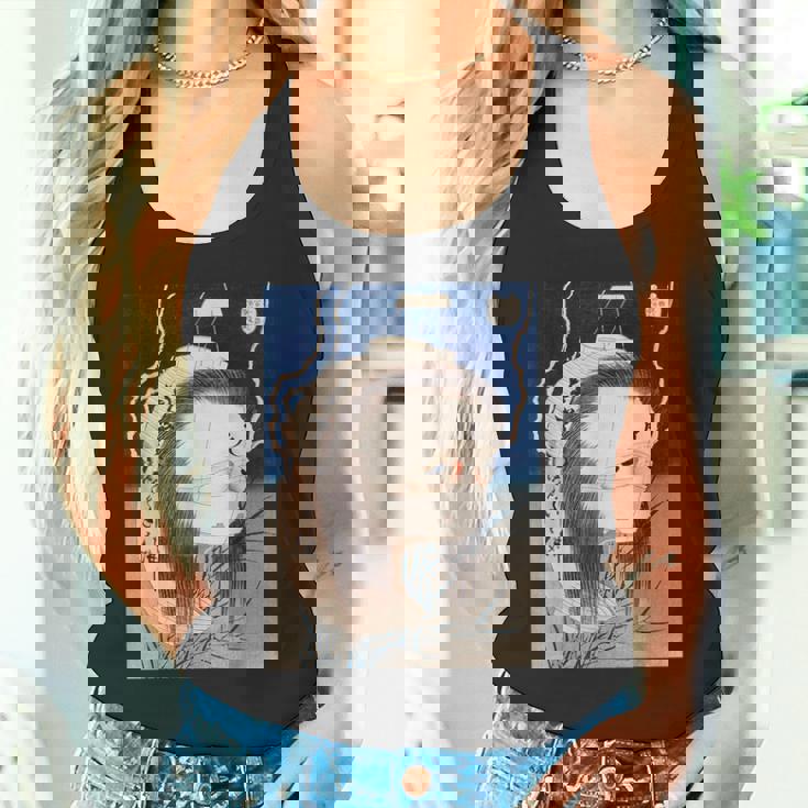 ゴースト 亡霊 霊魂 ファントム 葛飾北斎 日本美術 ハロウィン 妖怪 提灯お岩 百物語 お岩さん 百物語 タンクトップ