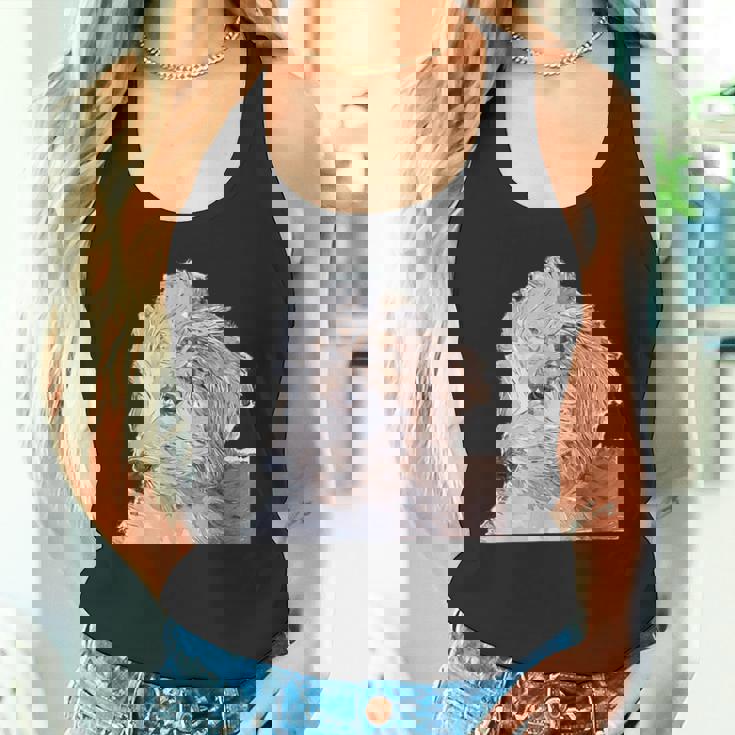 ゴールデンドゥードル 犬 ペット 動物 グラフィック かっこいい おもしろい かわいい タンクトップ