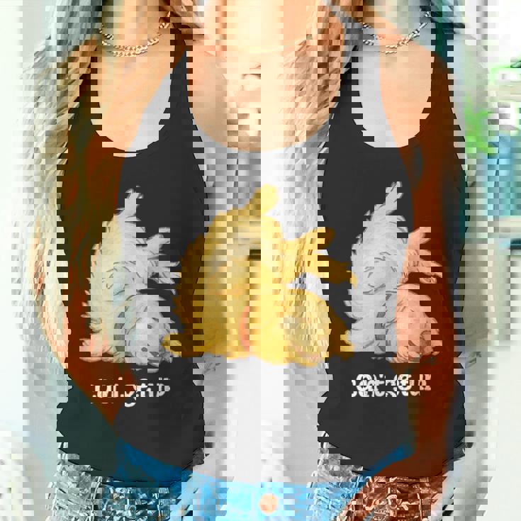 ゴールデンレトリバー ゴールデン 犬 Can't Get Up かわいい やる気スイッチ故障中 水彩 おもしろ 犬好き タンクトップ