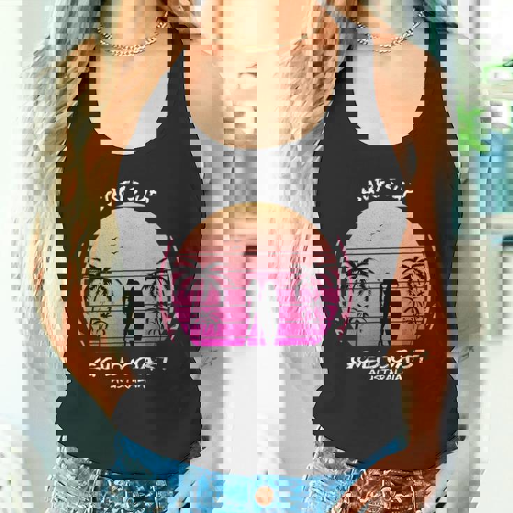 ゴールドコースト クイーンズランド州 オーストラリア サーフィン ギフト ヤシの木 スポーツ お土産 タンクトップ