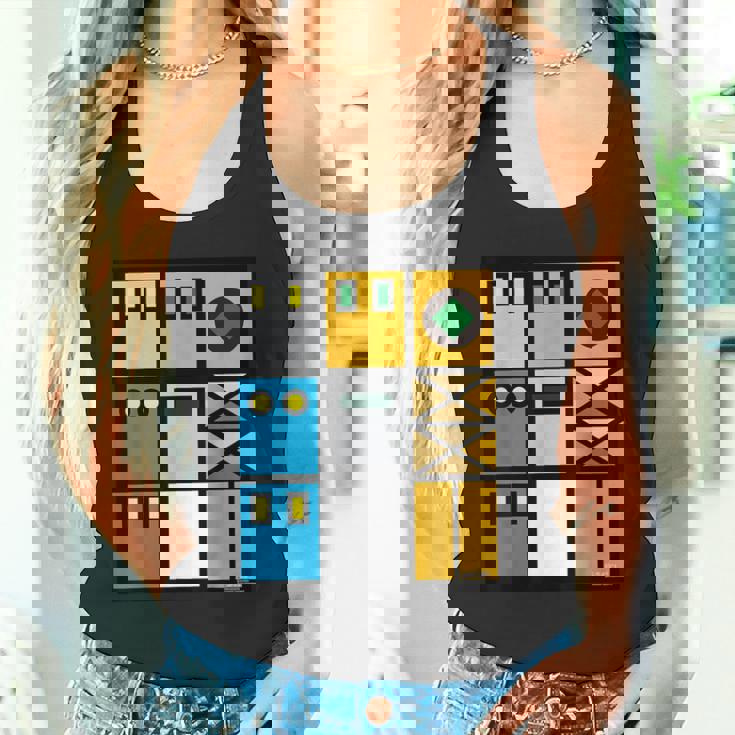 ゴールドライタン カラーデザイン タンクトップ