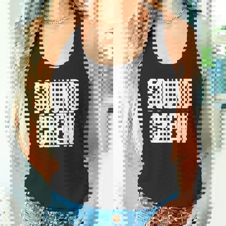 サウンドクルーtシャツ コンサートイベントスタッフ ブラックtシャツ タンクトップ