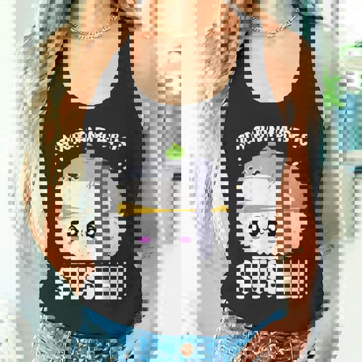 サカバンバスピス寿司 魚ミーム 和食 タンクトップ