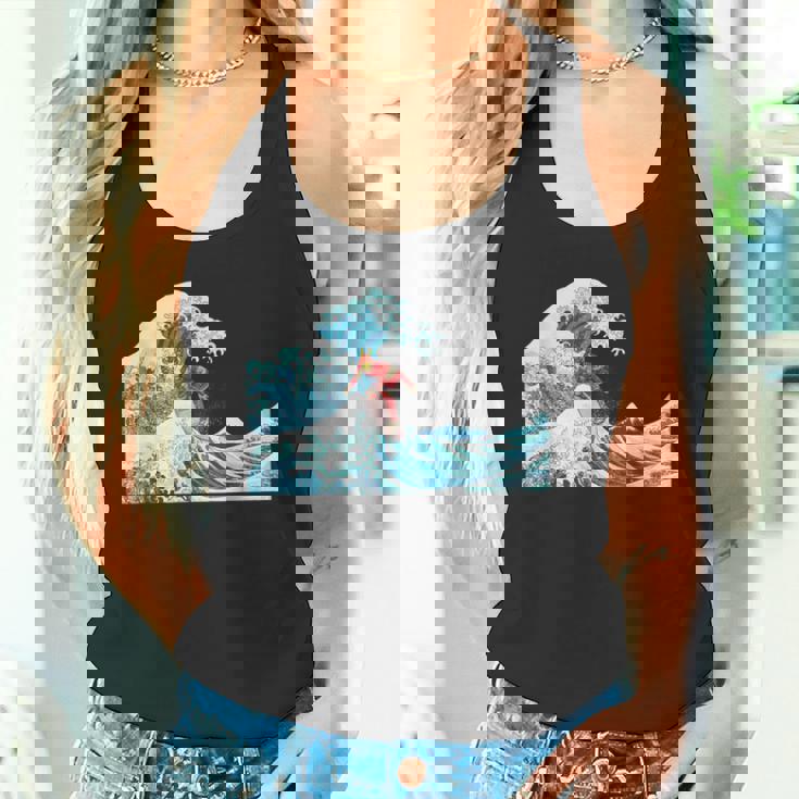 サムライサーフィン神奈川大波-クールサーファー タンクトップ