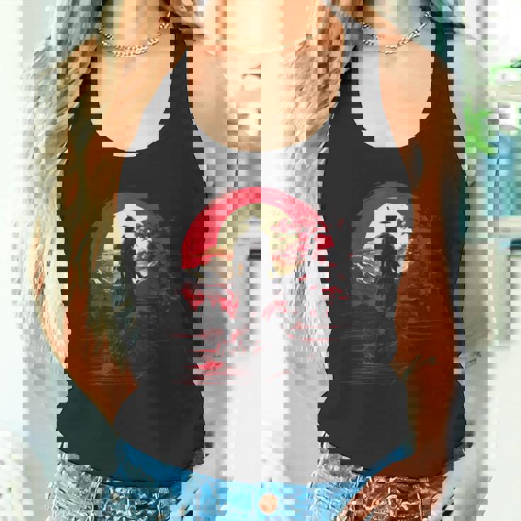 サムライ・カタナ 名誉 武道 日本語 タンクトップ