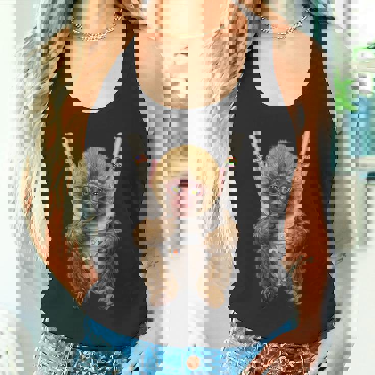 サル 猿 ニホンザル 抱っこ 抱っこ紐 タンクトップ