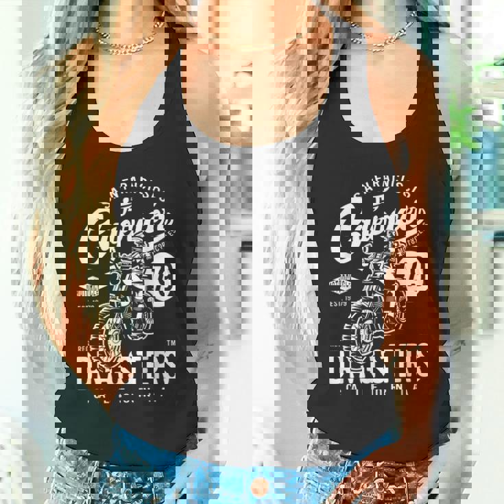 サンフランシスコ カフェ レーサー ドラッグスター レトロ バイク バイカー タンクトップ