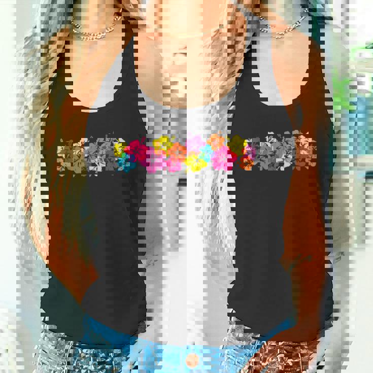 サーファースタイル ヴィンテージtシャツ ハイビスカス フラワーロー ヴィンテージビーチ タンクトップ