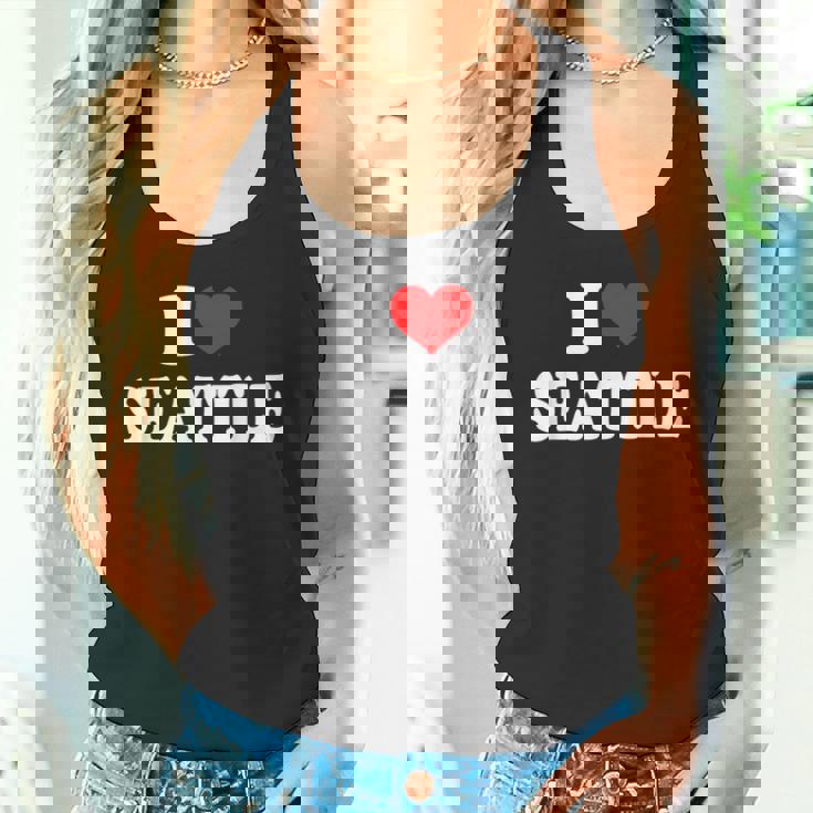 シアトル I Hearteattle I Loveeattle タンクトップ