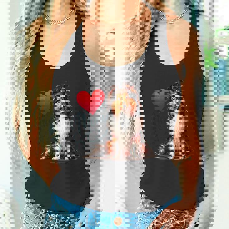 シェルティ・ドッグ・ママ、シェットランド・シープドッグ・ママ タンクトップ