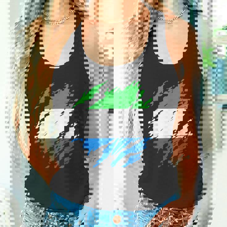 シエラレオネの国旗シエラレオネ タンクトップ