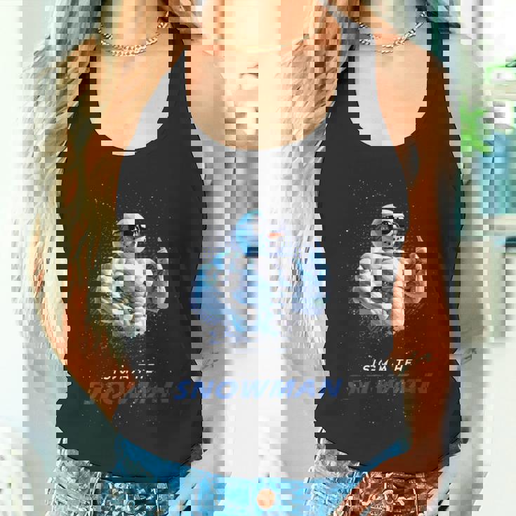 シグマザスノーマンブラッシュリズメリークリスマス Xマスク タンクトップ