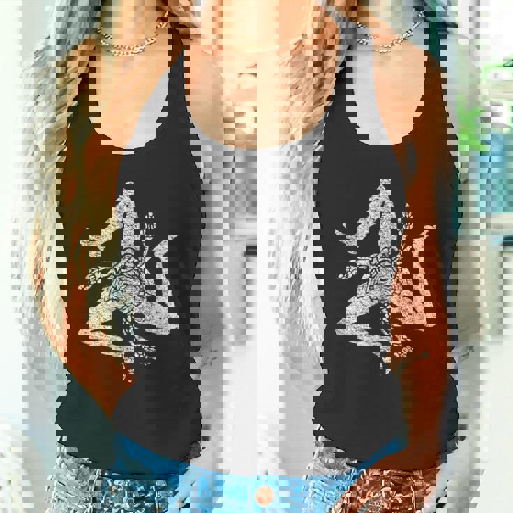 シチリア イタリア 旗 トリスケリオン シチリア パレルモ 地中海 タンクトップ