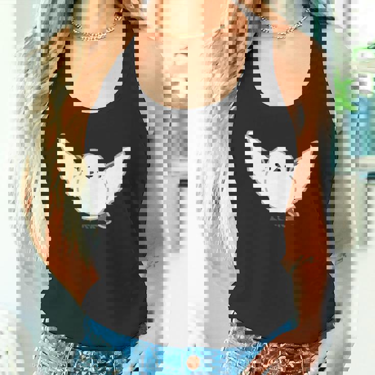 シマエナガ 翼を広げて飛ぶ しまえなが デフォルメ タンクトップ