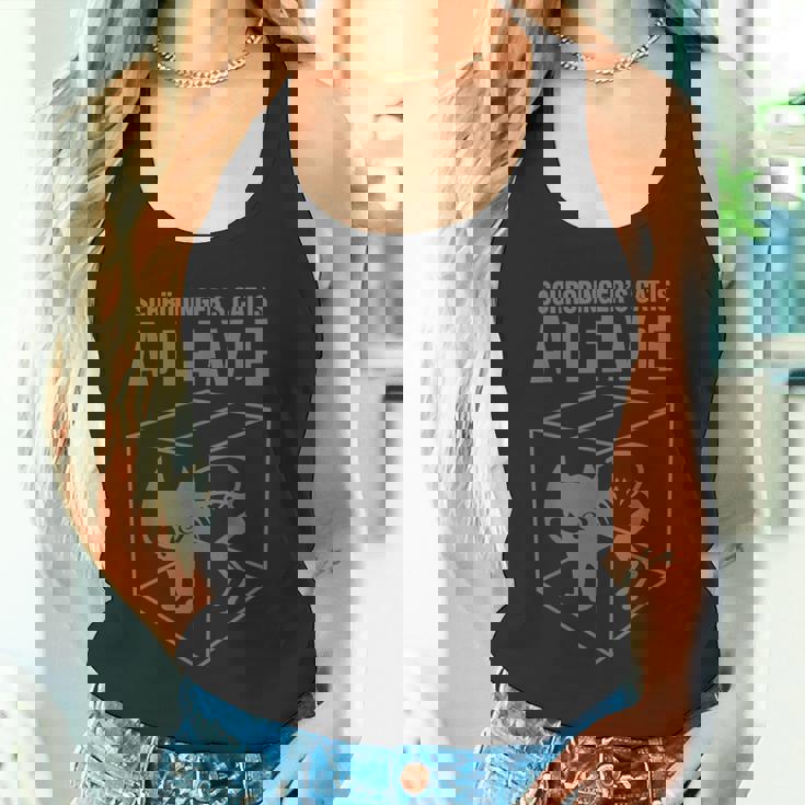 シュレディンガーの猫はアデレーヴデ-Art1 Wt-Trans タンクトップ