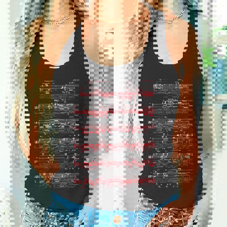 ショパンの革命的なエチュードピアノピアニスト。 タンクトップ