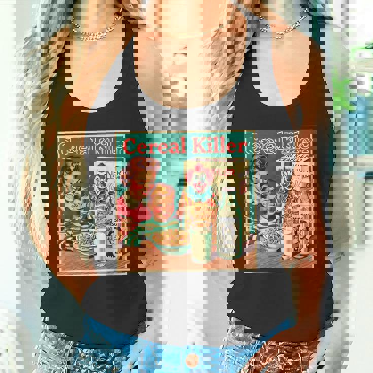 シリアル シリアル キラー 音声しゃれ ホラー コア ミッドセンチュリー タンクトップ