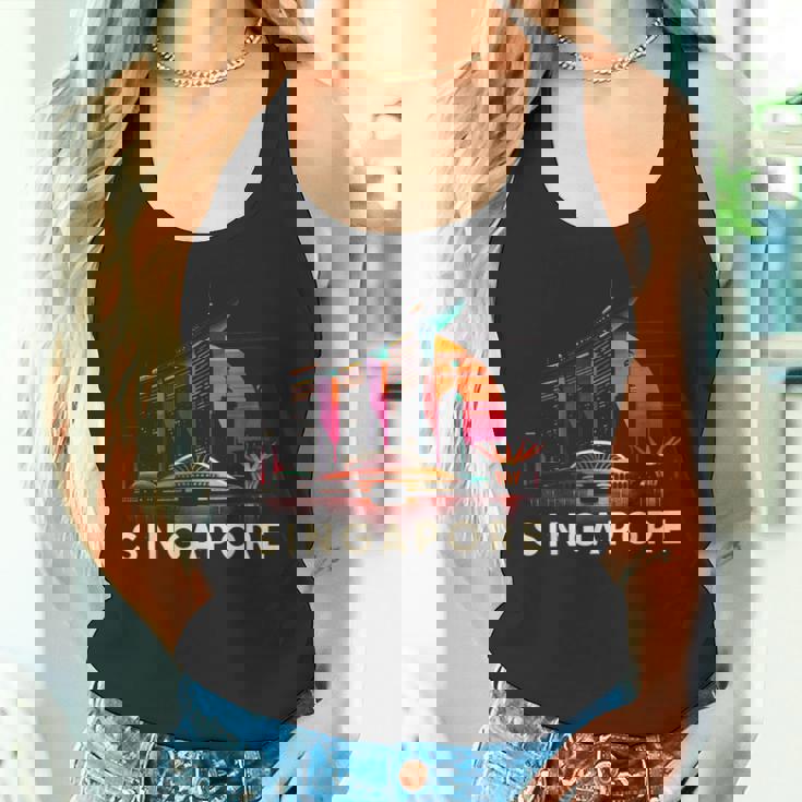 シンガポール市のランドマークビルのお土産 タンクトップ