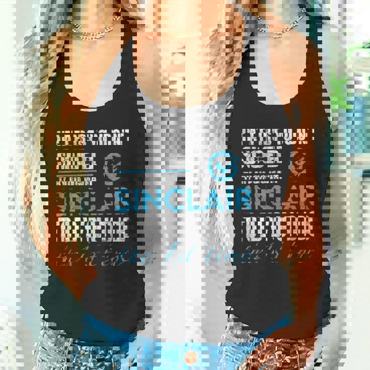 シンクレア名 シンクレアがあなたに言ったことを試してみてください タンクトップ