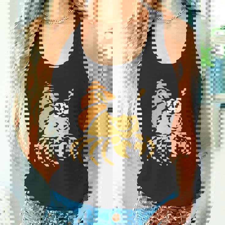 シンプルでかわいいミニマリストの甲殻類のリトル・ハーミット・バーナード タンクトップ