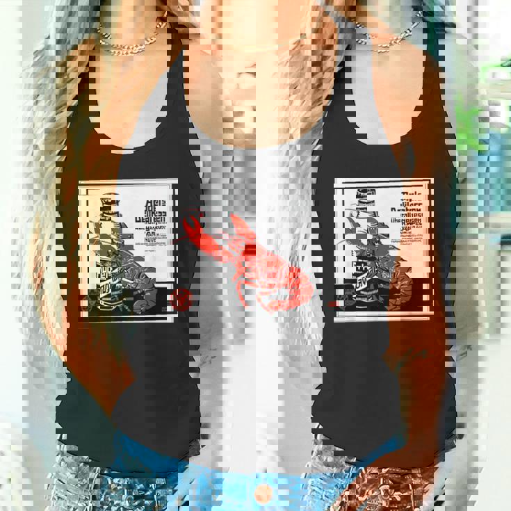 シーフード 1879 ドイツ ロブスター ザリガニ 甲殻類 レトロ タンクトップ