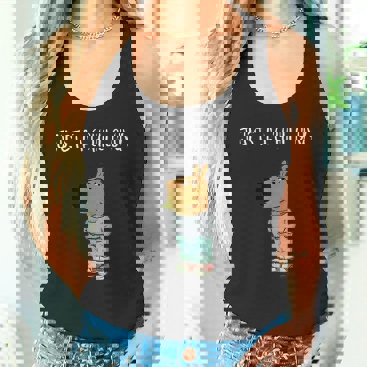 ジャスト・ア・チル・ガイ・ファニー・ミーム タンクトップ