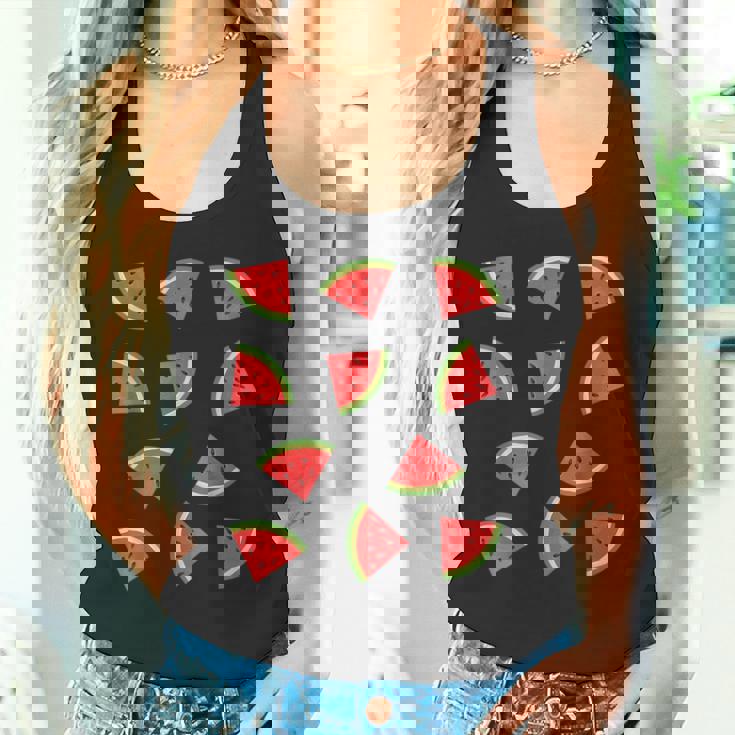 スイカ柄 フルーツスライス スイカ コスチューム タンクトップ