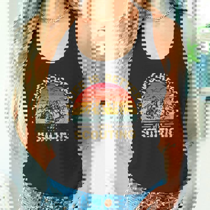 スカウトキャンプボーイハイキングスカウトでlife Is Better タンクトップ