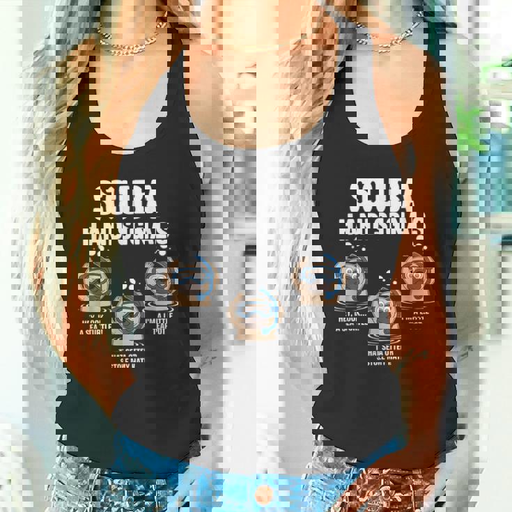 スキューバハンドシグナル 面白い スキューバダイビング タンクトップ