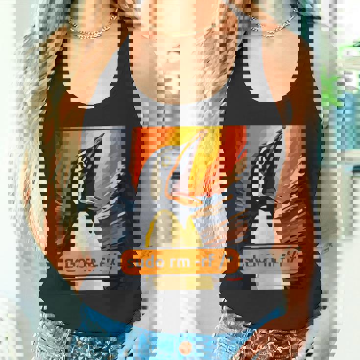 スクリーミング・タックス Linuxudo Rm-Rf タンクトップ