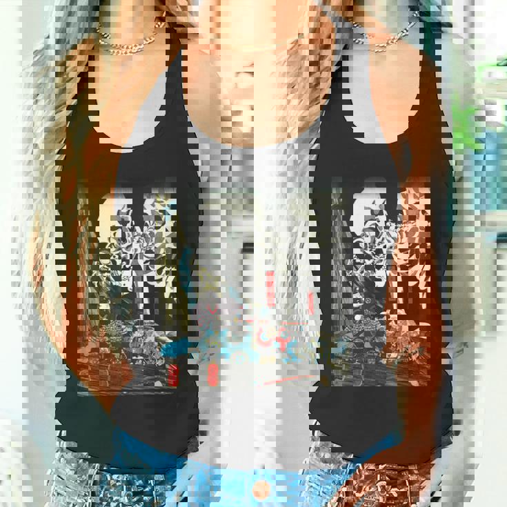 スケルトン 妖怪 歌川 国芳 日本美術 ハロウィン 相馬の古内裏 妖怪がしゃどくろと戦う大宅太郎光圀 タンクトップ