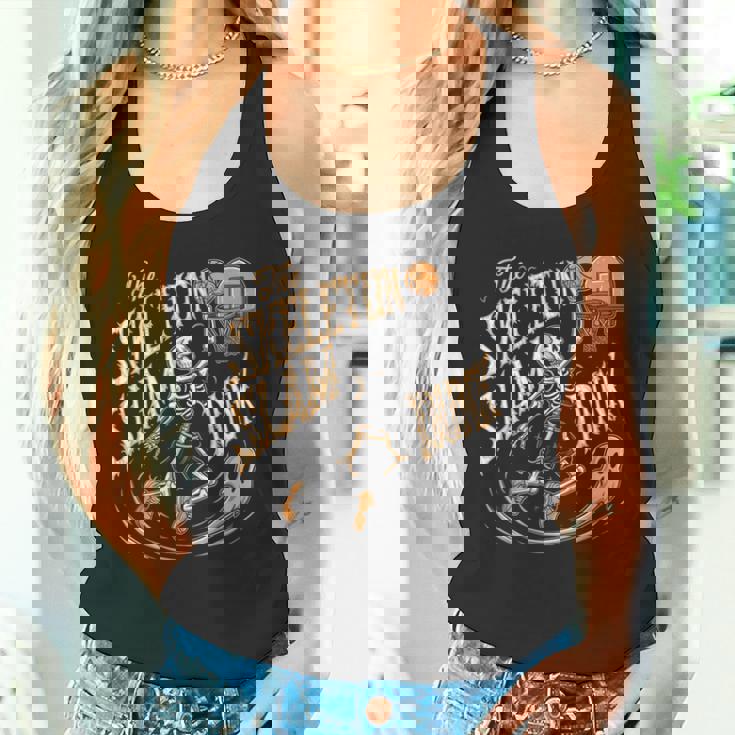 スケルトンスラムダンク 怖いバスケットボール ハロウィン タンクトップ