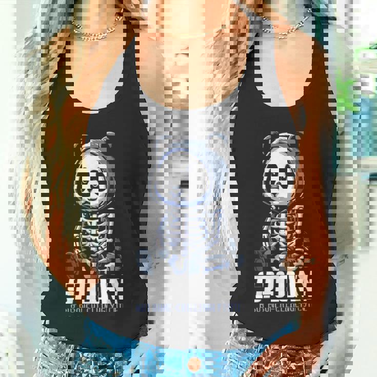 スケルトンパンダ 不気味なパンダベア タンクトップ