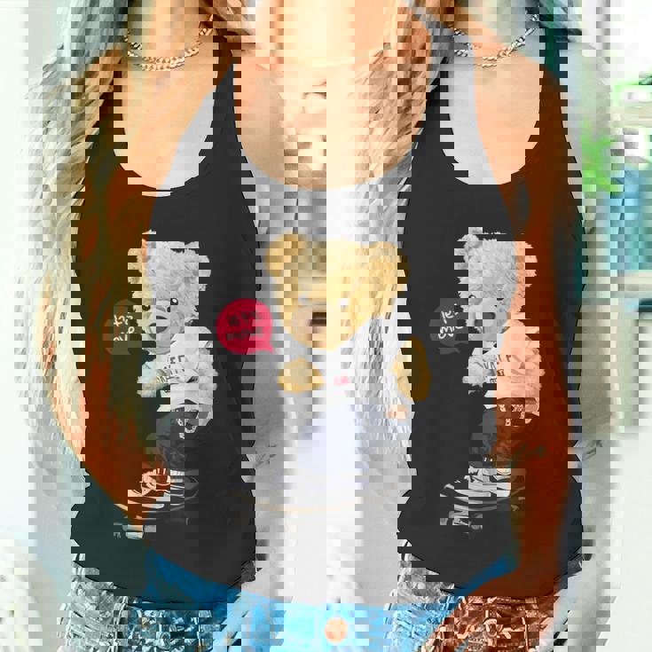 スケートボーダー クマ タンクトップ