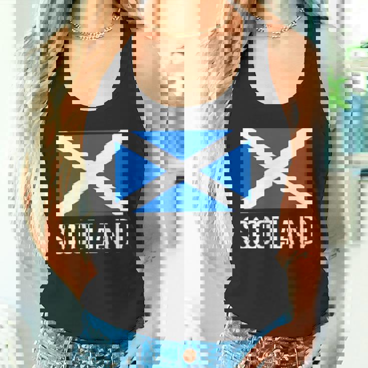 スコットランド国旗シャツ スコットランドサッカーシャツ 誇り高きスコッツマン タンクトップ