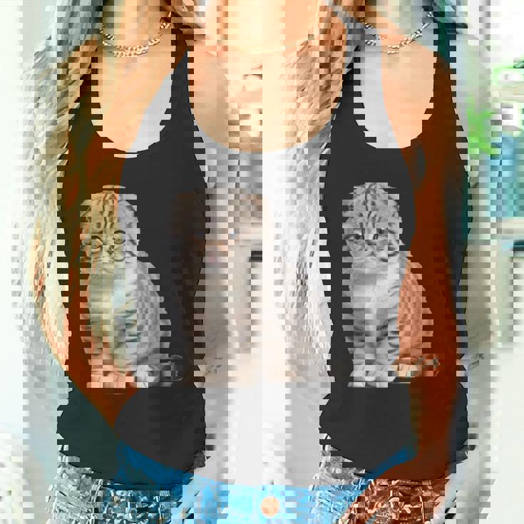 スコティッシュフォールド シンプルデザイン タンクトップ