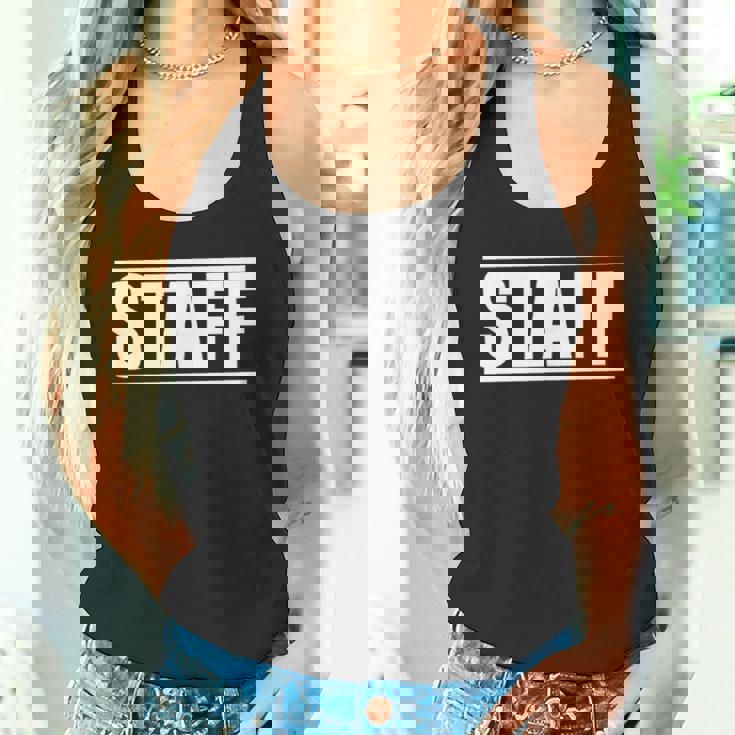 スタッフ ワーカー 社員 ワーククルーの言葉 スタッフ オン A ティー タンクトップ