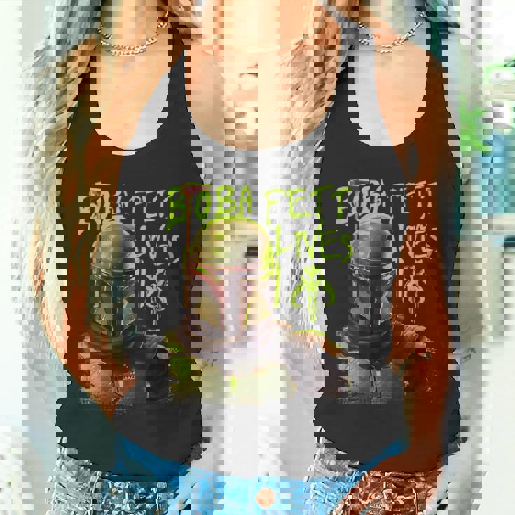 スター・ウォーズ ボバ・フェットの本 ネオン・ボバ・フェット・ライヴズ ポスター タンクトップ