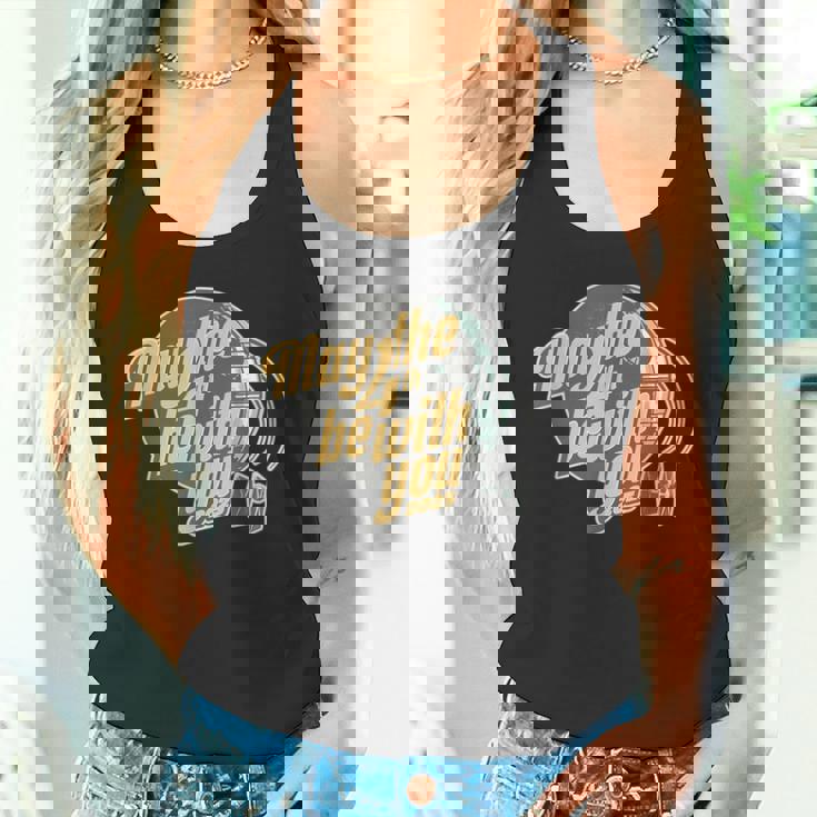 スター・ウォーズの日 May The 4Th Be With You 2025 デス・スター レトロ タンクトップ