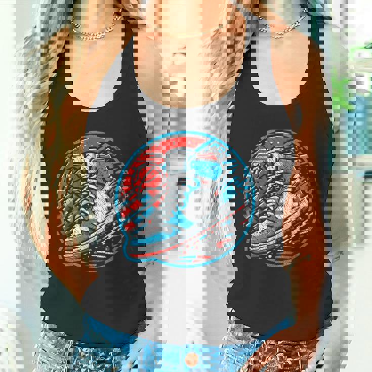 スニーカーヘッドバスケットボールファン タンクトップ