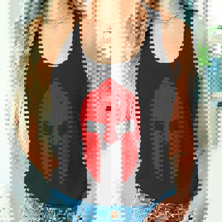 スパルタ戦士ヘルメットジムモチベーションスパルタ古代ギリシャ タンクトップ