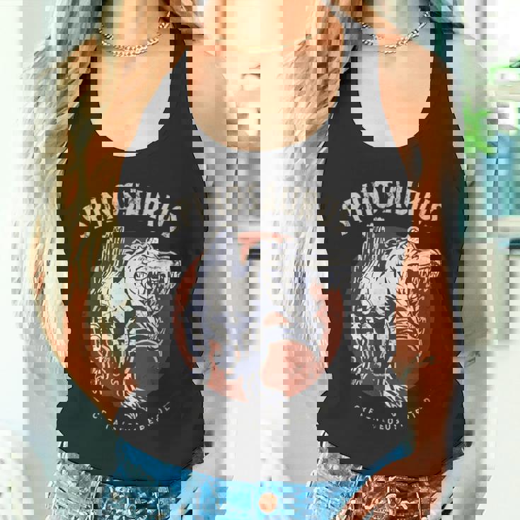 スピノサウルス 白亜時代の生き物 恐竜ファン向け タンクトップ