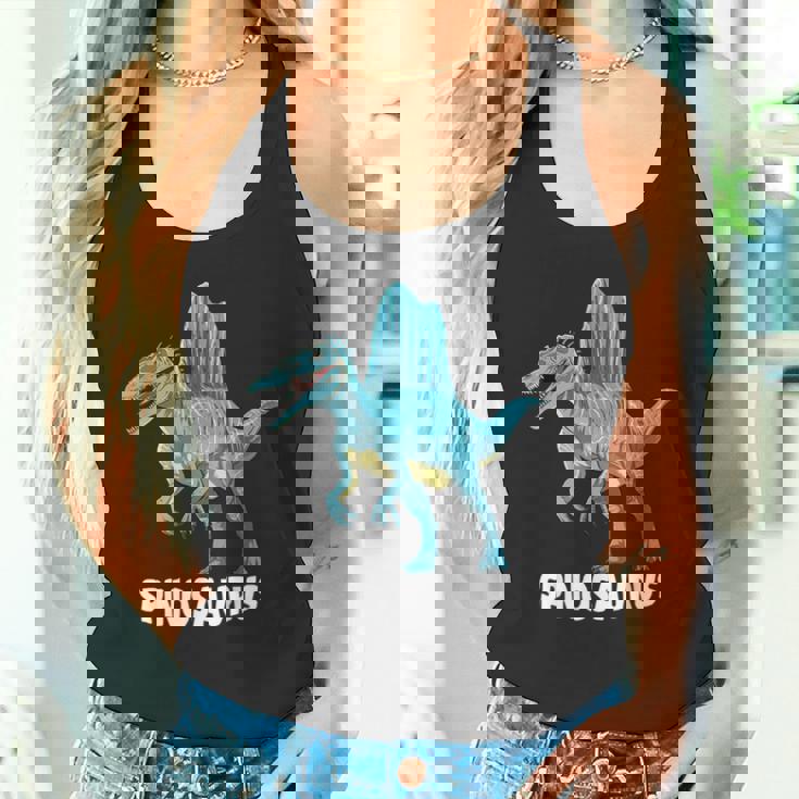 スピノサウルスの恐竜デザイン。 タンクトップ