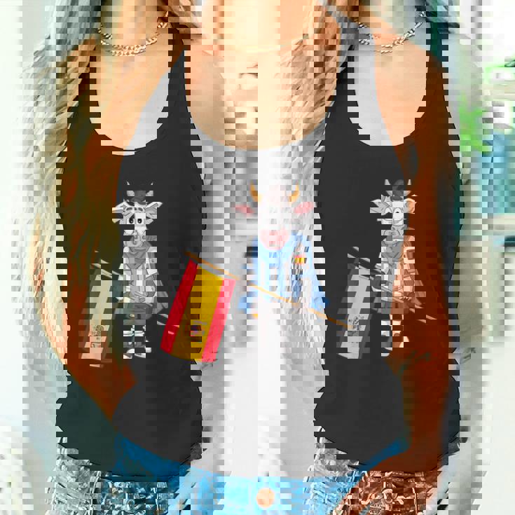 スペイン牛のファン タンクトップ