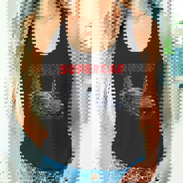 スポーツカーファンに最適なスーtシャツ。 タンクトップ