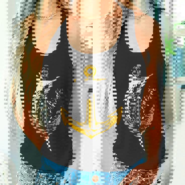 スポーツフィッシング カジキ メカジキ セイルフィッシュ アンカー付き タンクトップ