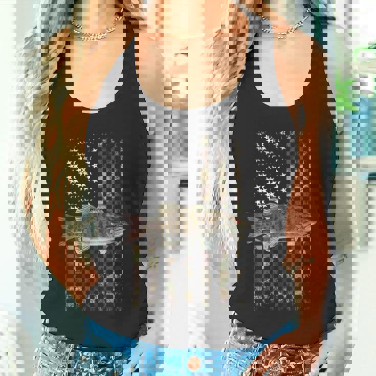 スモールマウス バス アメリカ国旗 スモールマウス バス タンクトップ