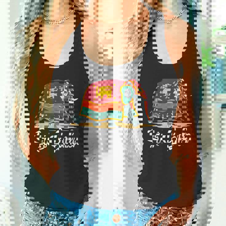 スリランカの国旗と友情 タンクトップ