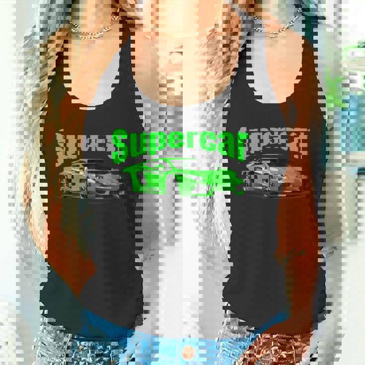 スー スポーツカー マッスルカー レースカー タンクトップ