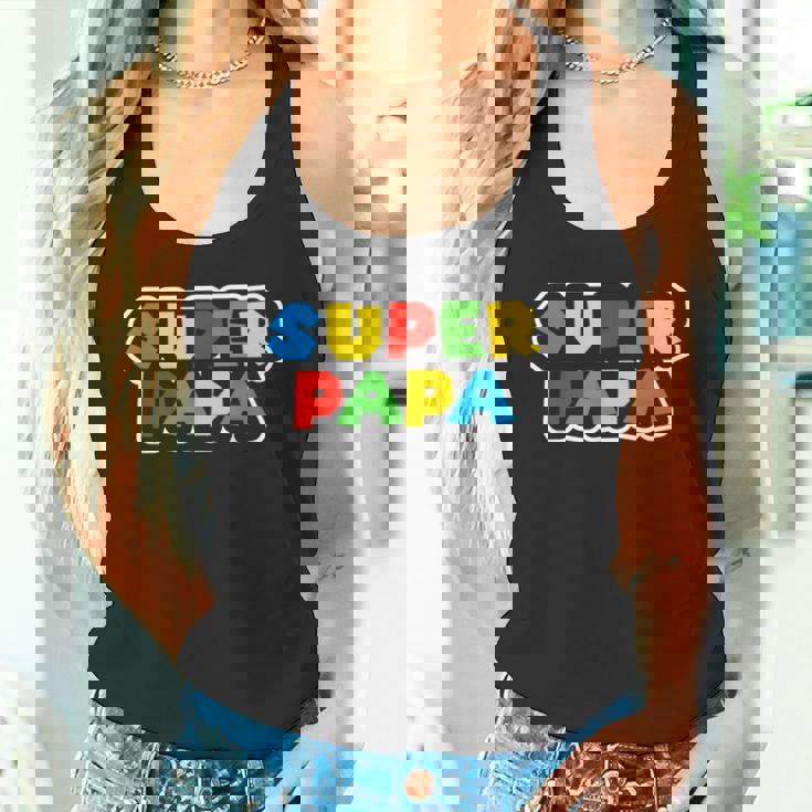 スーパーパパ 誕生日プレゼント 父親ギフト 最高のお父さん タンクトップ